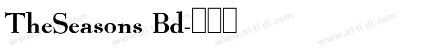 TheSeasons Bd字体转换